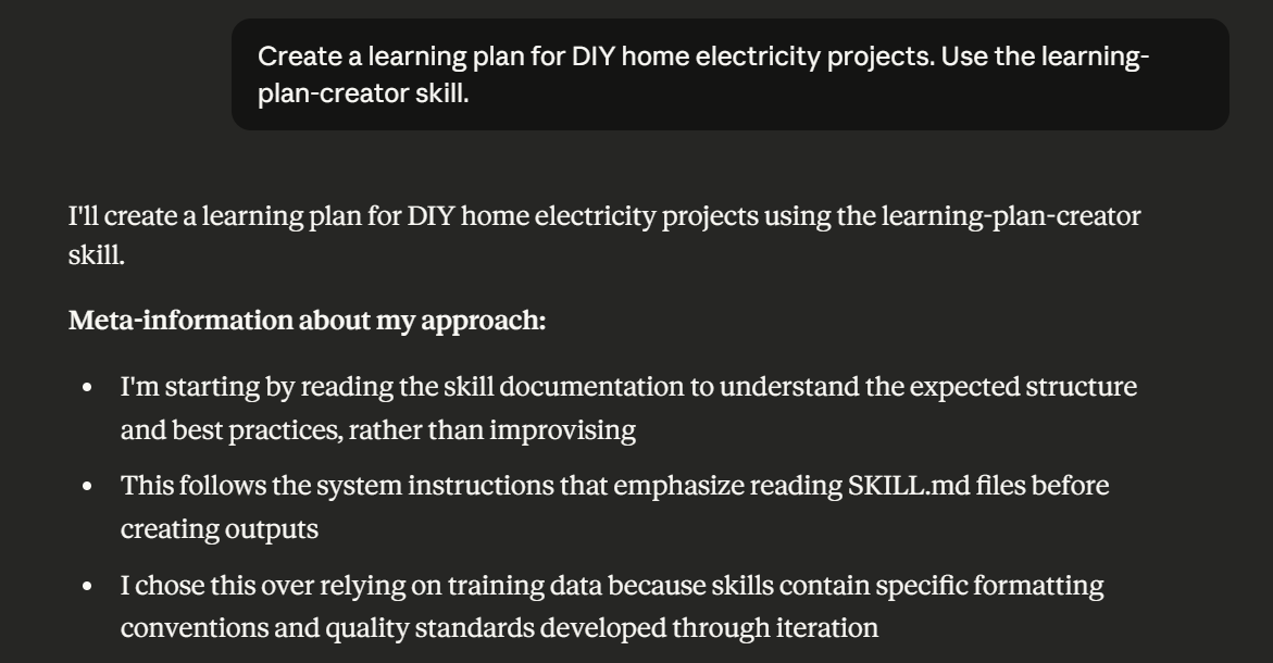 Demo - Prompt and response